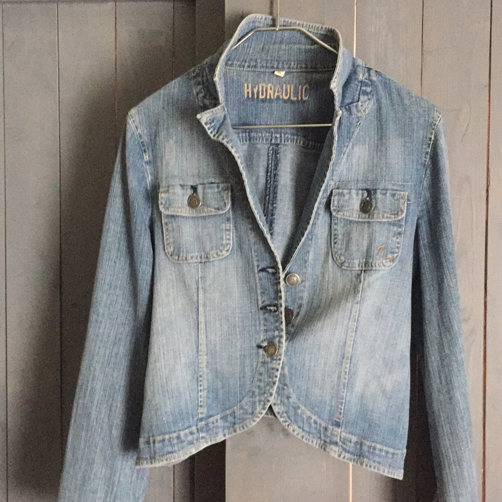 Denim Jacket.... XL but fits more M/L